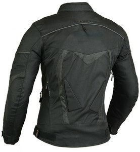 Chaqueta de Motociclismo Deportiva, Talla Grande, Transpirable, Ignífuga, 100% Poliéster con Protección de Armadura, Secado Rápido - Product Image 4