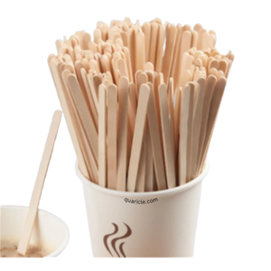 Agitadores de madera de abedul biodegradables de 190mm a precio de fábrica, vajilla desechable compostable ecológica para bebidas/café para uso doméstico - Product Image 5