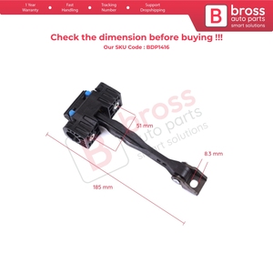 BDP1416 Correa limitadora de montaje de control de Tope de puerta delantera para Tiguan MK2 AD BW 2016-2024 Allspace Seat Tarraco KN2 Bross Auto Parts - Product Image 6