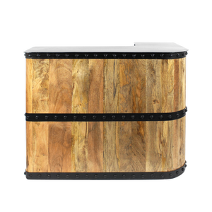 Armoire de bar en bois de mangue New York - Product Image 1