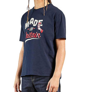 T-shirt 100% coton pour hommes personnalisés T-shirts tissés décontractés imprimés graphiques pour hommes - Product Image 6