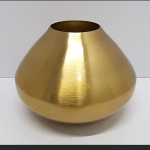 Florero cilíndrico de hierro dorado más vendido, mesa de diseño costero para decoración de jardín del hogar, Hotel y sala de estar, estilo de vida ambiental - Product Image 5