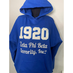 เสื้อมีฮู้ดปักโลโก้ชมรม Zeta phi Beta - Product Image 1