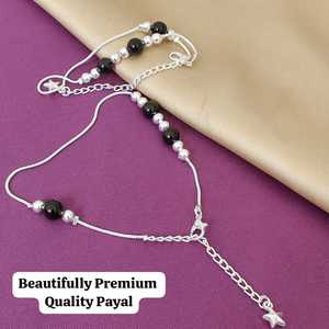 Tobillera elegante y ligera de latón para mujer Payal de primera calidad con diseño tradicional Cómodo uso diario para ropa informal - Product Image 5