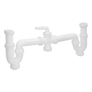 Sifón Doble con Conexión de 1 1/2'', Salida de 40 mm, Extensible - Product Image 1