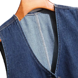 Gilet en jean pour homme de haute qualité, nouveau design tendance, respirant et rembourré en coton pour un style décontracté d'hiver, prix de gros, gilet en jean - Product Image 3