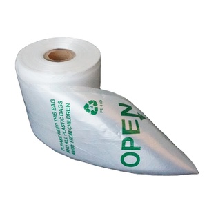 Durable Food Grade Grocery Flat Clear on <b>Roll</b> Poly Food Bags for Supermarket <b>Fruit</b> and Vegetable Made by Haplast - Product Image 1