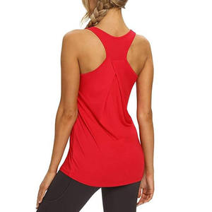 Débardeur d'entraînement d'été pour femmes Eveless séchage rapide tissu tricoté durable chemise de Sport sublimée à la mode en gros - Product Image 6