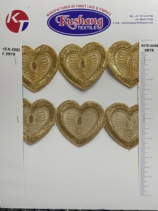 India Wholesale 2023 New York Design Trimmings <b>Crown</b> Gold <b>Silver</b> Sequins Glitter Lace for Muslim Women Wear Kushang Textile - Product Image 6