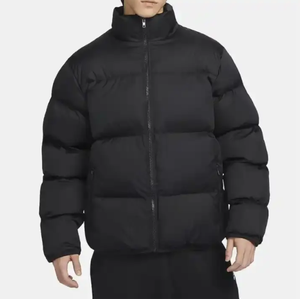 Veste matelassée en duvet avec logo personnalisé de haute qualité pour hommes, veste d'hiver décontractée en coton pour les sports d'extérieur pour hommes - Product Image 1