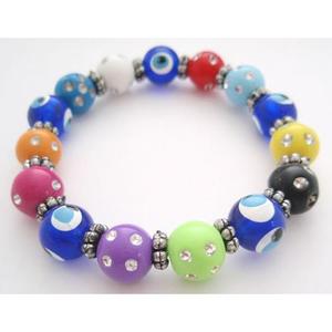 Bracelet Fashion Glass Evil Eyes Cliquez pour les options de couleur - Product Image 1