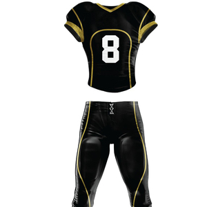 Top Design 2025 Uniforme de Football Américain Nouvelle Arrivée Respirant Sublimation Logo Personnalisé Impression American Team Wear - Product Image 4