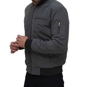 Blouson bombardier réversible, style pilote de vol pour homme. Service ODM et OEM durable et élégant disponible - Product Image 5
