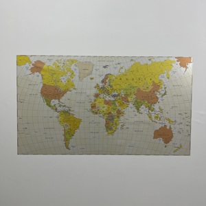 Pastel bản đồ thế giới tái sử dụng bằng văn bản Hội Đồng Quản Trị Bền Polystyrene nam châm tập tin đính kèm tĩnh điện an toàn gỗ bề mặt thủy tinh - Product Image 3