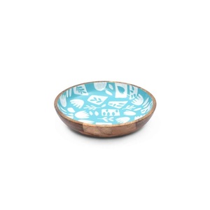 Bol de service en bois au design moderne de luxe avec cuillère Vaisselle durable de l'exportateur indien disponible au prix de gros - Product Image 2
