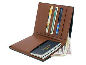 Porte-passeport de luxe en cuir véritable Portefeuille de voyage avec fentes pour cartes Blocage RFID Imprimés d'animaux Organisateur de vacances d'affaires - Product Image 5
