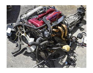 RH8มาใหม่ NI-SSAN SR20DET ซิลเวีย S13 2.0L เครื่องยนต์เทอร์โบสีแดง5SPD ทรานส์/ecu/ มอเตอร์