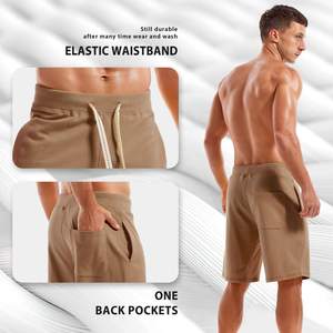 Pantalones Cortos Deportivos de Verano Personalizados para Hombre, Talla 6XL, Estilo Urbano, Tela de Algodón y Felpa, Malla, para Correr, Casuales, Diseño Sólido con Logotipo, Deportes de Verano - Product Image 4
