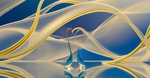 Paire de Statue de Canard Embrassant en Laiton Peint Bleu-Or Figurine Décorative Vastu pour la Maison et le Bureau Table Bureau Sculptures - Product Image 4