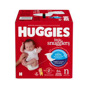 Pañales Huggies Talla Recién Nacido, Pañales para Bebé Little Snugglers, Talla Recién Nacido (hasta 4.5 kg), 84 Unidades - Product Image 1