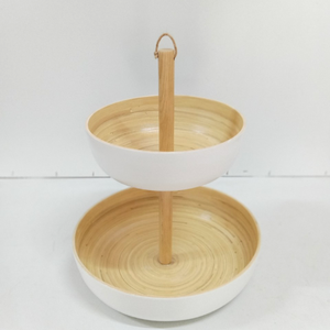 Le plus récent plateau de fruits à 3 niveaux en bambou filé écologique plateaux de service de table pour la décoration alimentaire directement du Vietnam - Product Image 6