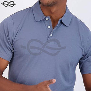 Polo T-shirt Homme Premium Élégant à Manches Courtes en Coton Soie Frais, Personnalisable avec Logo Brodé, Uni et Vierge - Product Image 5