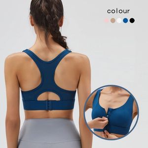 Sujetador deportivo ajustable con cremallera frontal, chaleco para correr a prueba de golpes de alto impacto, cómodo Yoga, Fitness, ropa de gimnasio para entrenamiento de gimnasia - Product Image 4