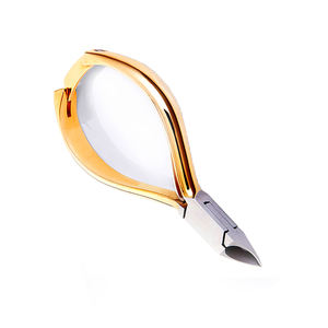 Pince à ongles à cuticules de manucure à ressort unique en or avec serrure arrière meilleure pince à ongles à cuticules articulées de qualité supérieure - Product Image 5