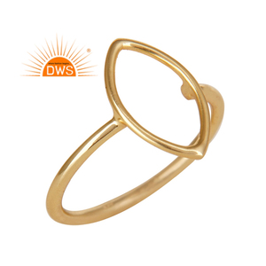 Anillo apilable chapado en oro de 18 quilates de plata de ley superventas Demi fabricante de joyería fina - Product Image 1