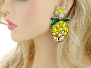 Buddhism Beaded Cotton Women Tiered Dangle Statement <b>Earrings</b> Handmade Lightweight Drop Natural Geometric Holiday Use - Product Image 3