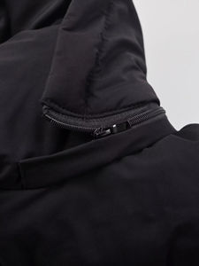 เสื้อแจ็คเก็ตผู้ชายผ้าแคนวาสแบบสบายๆ สำหรับฤดูหนาว  คอจีน มีฮู้ด บุผ้าฝ้ายอุ่น - Product Image 5