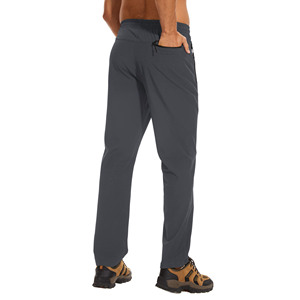 High Quality Material Solid Color 100% Cotton Knitted Men's <b>Pants</b> Casual Men's Trousers Zipper Pockets Solid Color Jogger <b>Pants</b> - Product Image 2