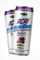 Boisson Énergisante Naturelle Acai Motion à l'Açaí et au Guarana Canette 269ml Légèrement Pétillante Sans Sucre