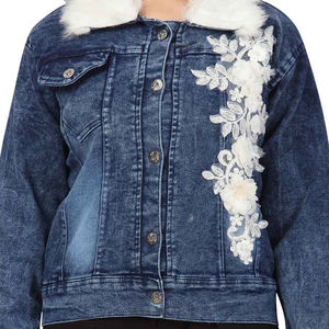 High Quality Women's Winter Denim Jacket with Custom Design Logo Breathable Cotton Fabric Customizable Sizes & Colors - Product Image 6
