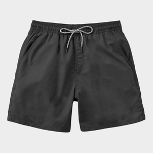 Short de bain pour homme confortable et formel à motif solide Maillot de bain imperméable Fermeture élastique à taille moyenne Respirant uni Respectueux de l'environnement - Product Image 2
