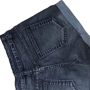 Shorts de mezclilla Lynx para mujer, de cintura alta, rectos, desgastados, con dobladillo enrollado, casuales, lavados a la piedra, 100% algodón, para verano, con botones, personalizados - Product Image 5