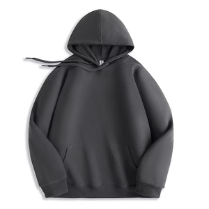 Men Unisex Pullover Hoodies Plain Heavyweight Casual Cotton Blank Oversized Hoodie - Product Image 3