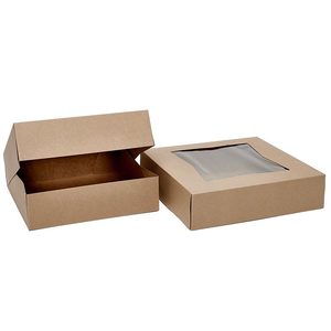 Premium Kraft Rectangle Automatic Cake Boxes <b>Top</b> <b>Loading</b> with Tray Tool - Product Image 4