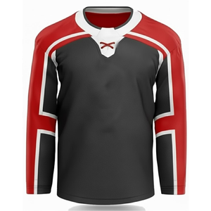 Conjunto de Jersey de Hockey sobre Hielo Personalizable Profesional OEM Unisex, Sublimado, Transpirable, de Secado Rápido, de Poliéster, para Entrenamiento - Product Image 2