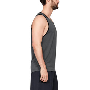 Camiseta de gimnasio de algodón con estampado personalizado de alta calidad para hombre, camiseta sin mangas transpirable para entrenamiento de verano - Product Image 3