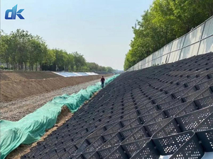 Géocell en HDPE texturé alvéolé et perforé à prix de gros pour la stabilisation du <span class=keywords><strong>gravier</strong></span>, les allées et les murs de soutènement de construction - Product Image 1