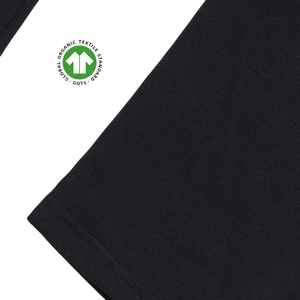 กางเกงเลานจ์ออร์แกนิกสำหรับผู้ชายสีดำเสื้อเจอร์ซีย์5.4ออนซ์ป้องกันการยับกางเกงผู้ชายย้อมสีล้วนผ่อนคลายและกระชับขาตรง - Product Image 3