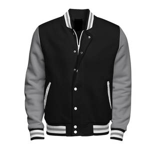 Chaquetas Varsity de Hombre de Alta Calidad, 100% Algodón, Cuello Alto, con Impresión de Logotipo Personalizado para la Temporada de Invierno, Tendencia Principal - Product Image 1