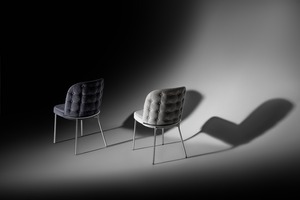 Ensemble de table de luxe moderne en acier inoxydable pour la maison et la villa avec confort et style comprenant une chaise de salle à manger - Product Image 6