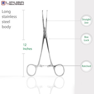 คีมหนีบเข็มสำหรับผ่าตัดทำจากสเตนเลสขนาด12นิ้ว - Product Image 4