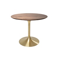 Achetez la table basse en métal moderne de qualité standard Table basse conçue à la mode de forme ronde disponible au prix le plus bas