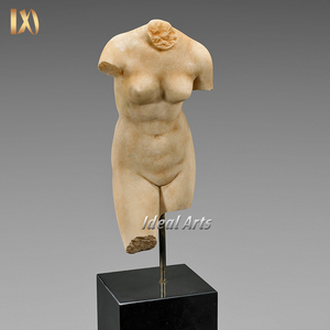 Scultura di Busto Femminile in Marmo Intagliato a Mano, Statua di Donna Nuda in Marmo <span class=keywords><strong>per</strong></span> Arredamento Moderno - Product Image 4