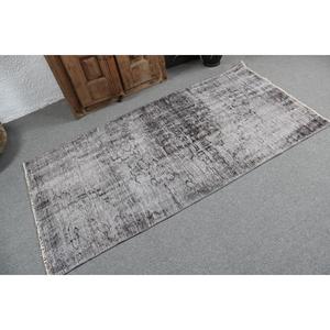 พรมวินเทจขนาด 3.2x6.46 ฟุต พรมตกแต่งสไตล์ตุรกี พรมสีเทา-ดำไล่เฉด - Product Image 2