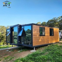 Préfabriqué Pliant 20Ft 40Ft Préfabriqué Conteneur Extensible Maison 2 3 4 5 Chambre Mobile Minuscule Bureau À Domicile Cuisine Salle De Bains
