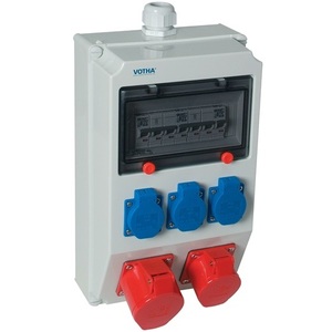 กล่องจ่ายไฟติดผนังพลาสติก JGER DIREKT รุ่น M32 แบบขันสกรู 2 ช่อง CEE 16A 3 ช่อง 230V สำหรับใช้งานภายในอาคาร - Product Image 1